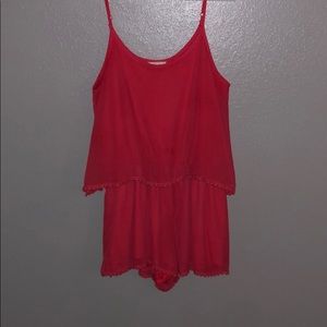 coral romper